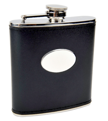 Black Hip Flask