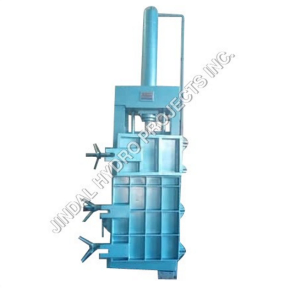 Industrial Vertical Down Stroke Baling Press - Color: Blue