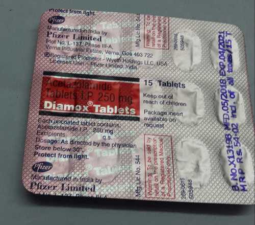 Acetazolamide Tablets General Medicines