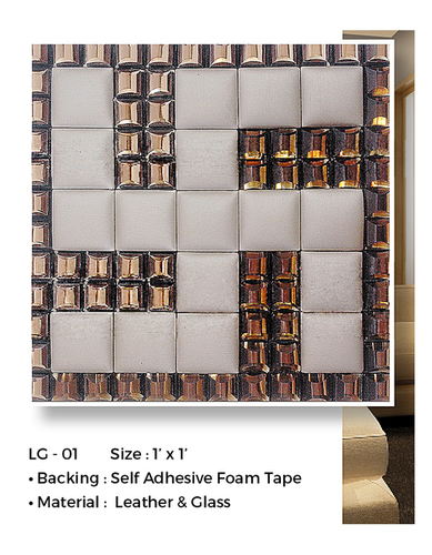 Wall Frame Materials Leather+Glass