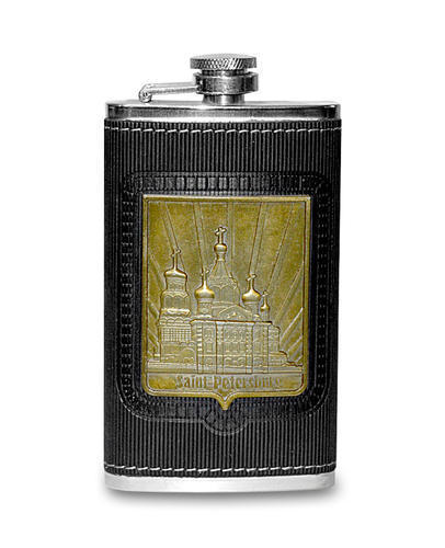 Hip Flask - Medium Size, Black Stainless Steel | High Quality, Modern Design, Premium Finishing