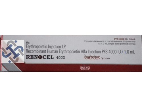Renocel Recombinant Human Erythropoietin Alfa Epoetin Alfa 4000IU Injection