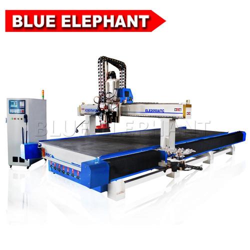 Blue 2050 Atc Cnc Oscillating Knife Cutting Machine For Acrylic