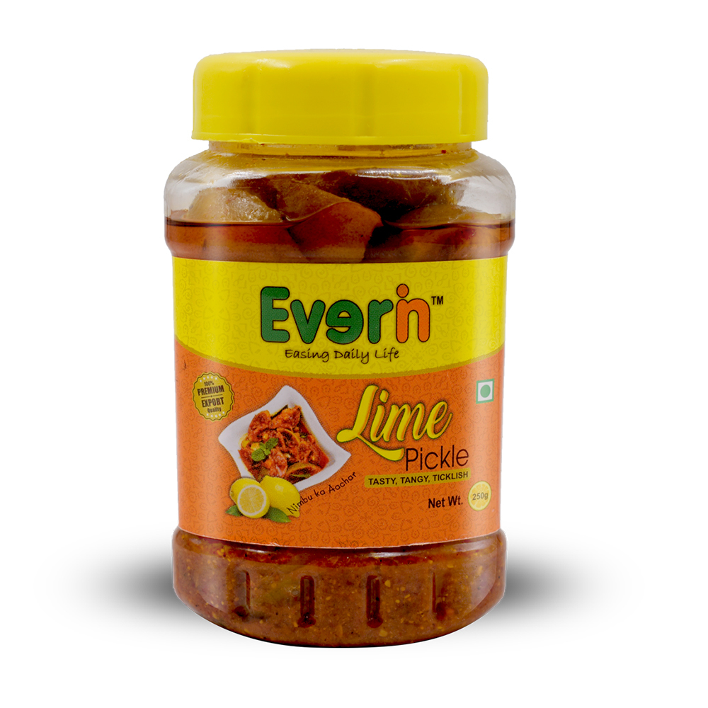 250 Gram Lime Pickle - HS Code 2001, Pet Bottle Packaging | Organic, Salty-Sour-Spicy Taste, Preserved in Syrup with Lime Ingredients