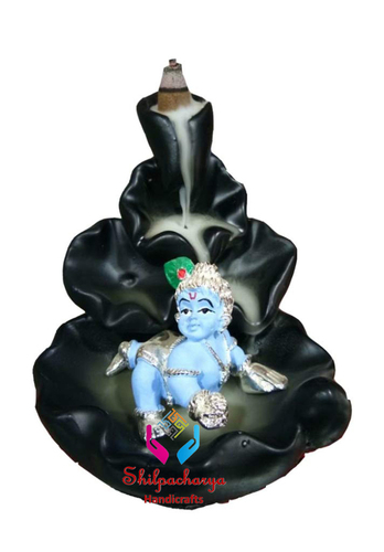 Laddu Gopal Incense Holder Backflow Smoke Fountain
