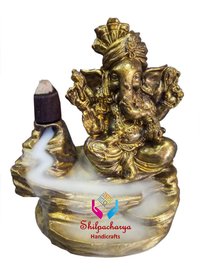 Pagdi Ganesha Smoke Backflow Cone Decorative Incense Holder