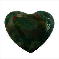 Satyamani Natural Bloodstone Heart Puff Gemstone