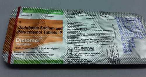 DICLOMOL Tablets - 100 mg Diclofenac Sodium Paracetamol | Pain Relief for Adults, Store in Cool and Dry Place