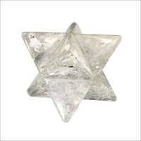 Satyamani Natural Clear Quartz Markaba Star