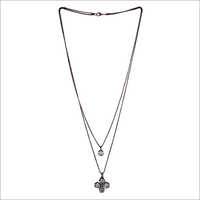 Satyamani Double Layer Stylish Oxidized Necklace