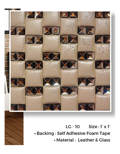 Wall Frame Materials Leather+Glass