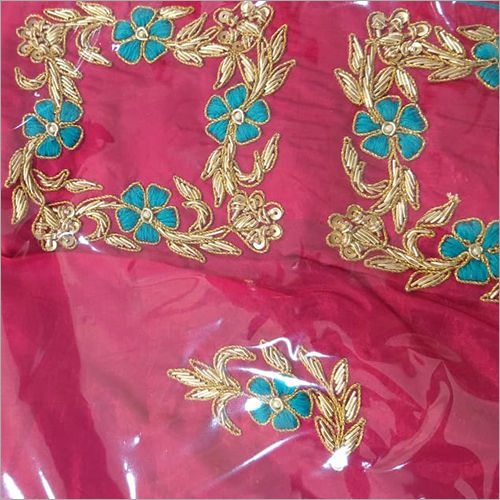 Ladies Thread Work Embroidered Saree