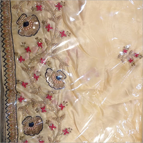 Ladies Embroidered Border Saree By MANYAS CREATION