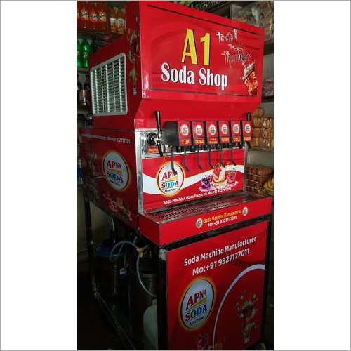 6 Valve Soda Fountain Machine