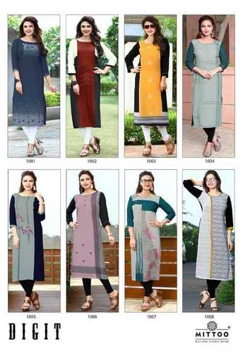 8 Colors Casual Kurtis