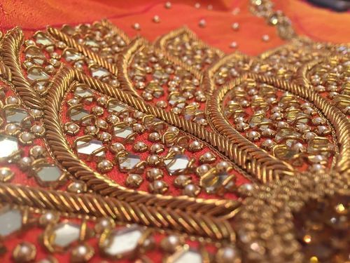 Metal Embroidery Fabric