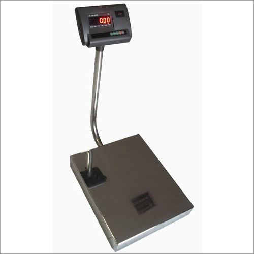 Digital Platform Weighing Scale - ABS Body, 10-50kg Capacity, LCD Display | Semi-Automatic, Advanced Battery Indicator, High-Precision Load Cell