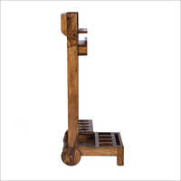 Wooden Bar Trolley
