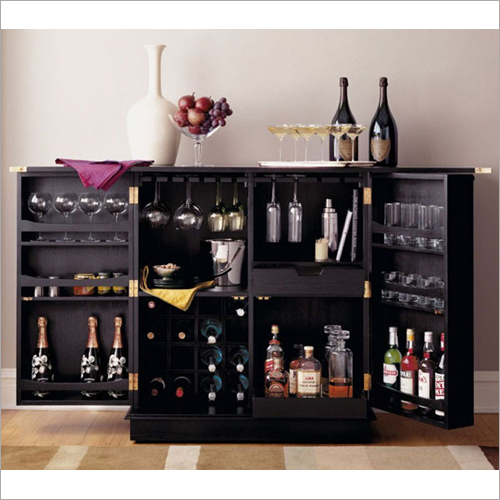 Wooden Designer Bar Cabinet