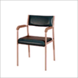 Hospital Ward Chair - Leather & Steel Frame Comfort-Driven Backrest with Heat Resistance and Moisture Control Features
