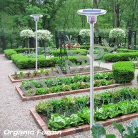 1800 Lumens Fully Automatic Remote Controlled, Colored & Insect Killer All-In-One LED Solar Courtyard/Landscape Light