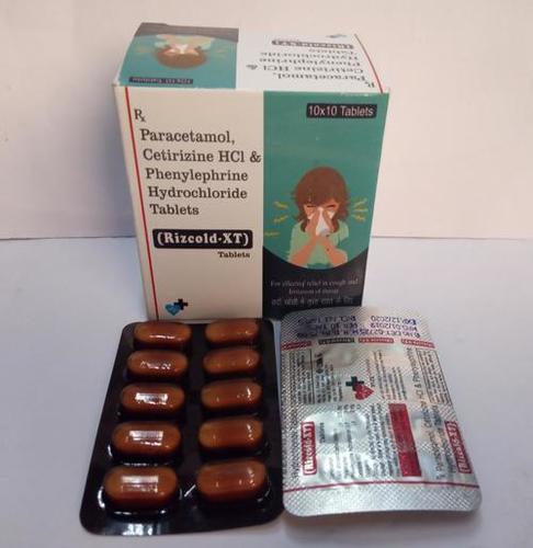 Paracetamol 500 mg+ Phenylephrine HCL 5mg +Cetrizine 5mg