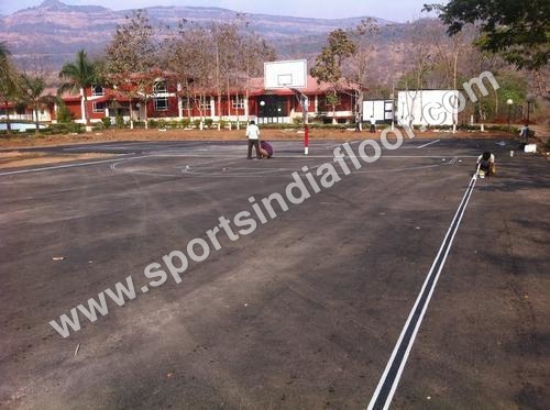 Tennis Court Asphalt Base Construction By SPORTS INDIA