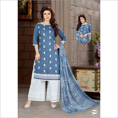 Ladies Blue Suits  Palazzo Set