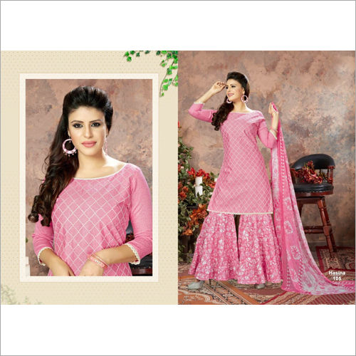 Ladies Cotton Sharara Suits