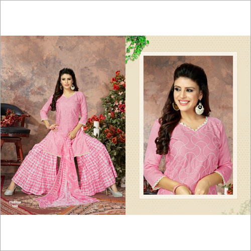 Ladies Party Wear Sharara Suits