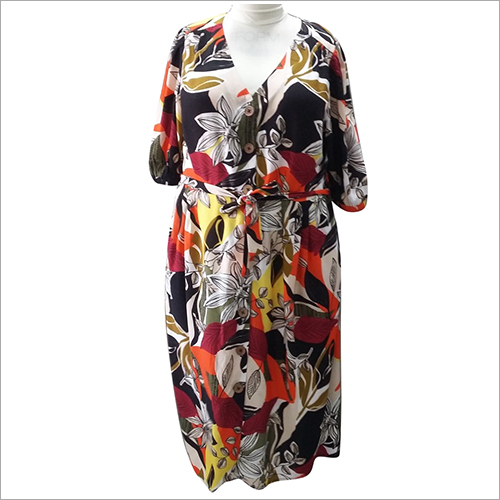 Ladies Printed Dress Size: Small