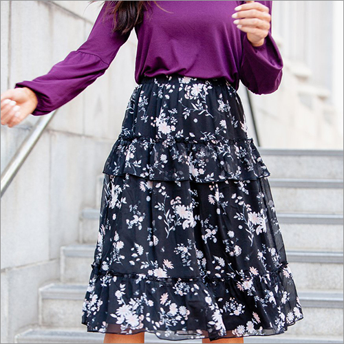 Ladies Fancy Printed Skirt