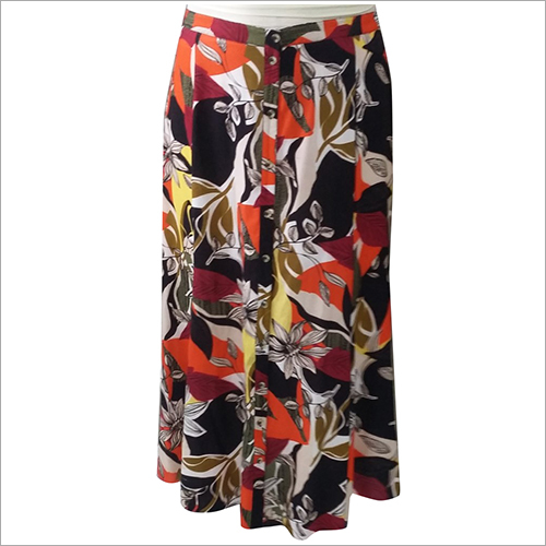 Ladies Printed Long Skirt