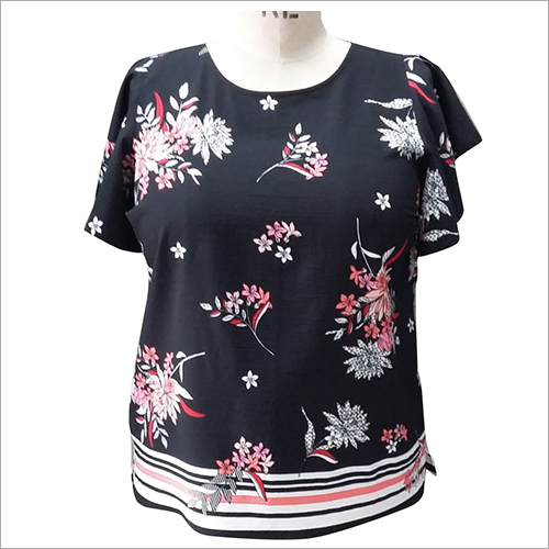Ladies Printed Half Sleeve Top