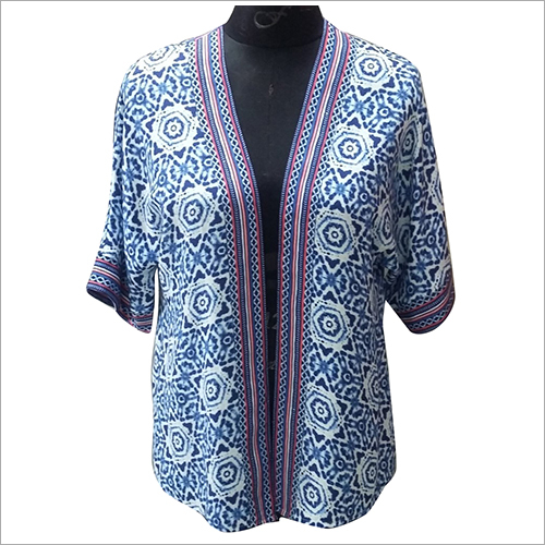 Ladies Printed Shrug Size: Small