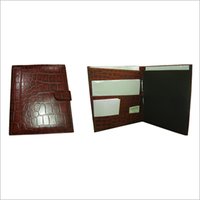 Leather File Folder - 100% Genuine Leather, 22 X 32 Cm , Elegant Brown Finish With Multiple Pockets And Compartments For Organized Storage