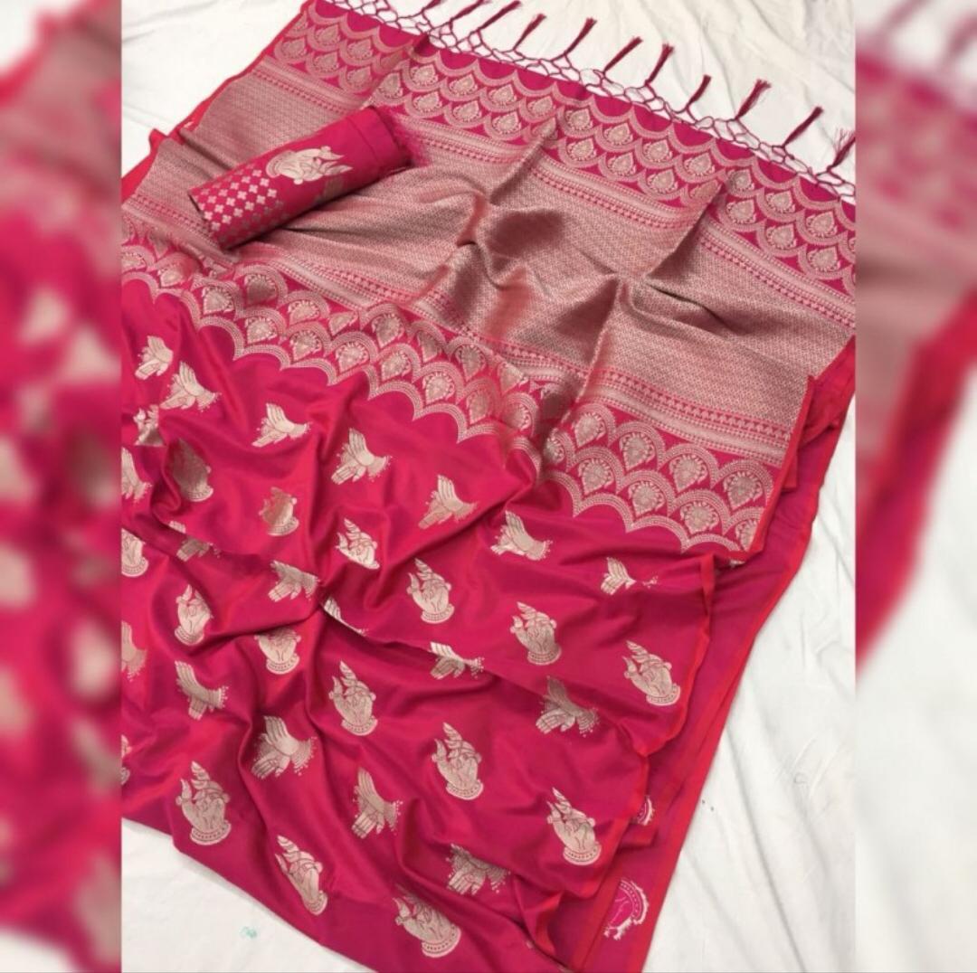 Soft Silk Kalamkari Designer Saree