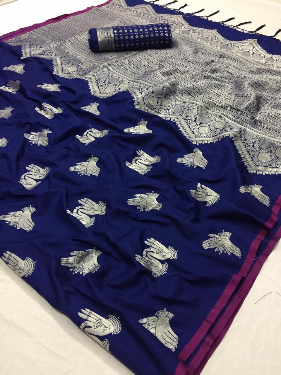 Soft Silk Kalamkari Designer Saree
