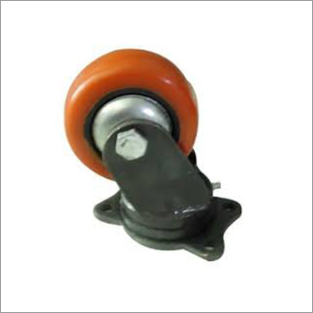 Medium Duty Caster Wheels - Mild Steel & Rubber, 5-45 mm Width | Galvanized Finish for Trolley Use