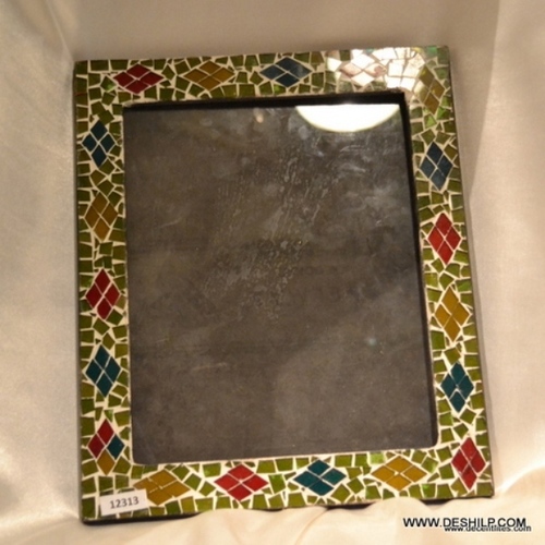 GLASS DECORATED PHOTO FRAME