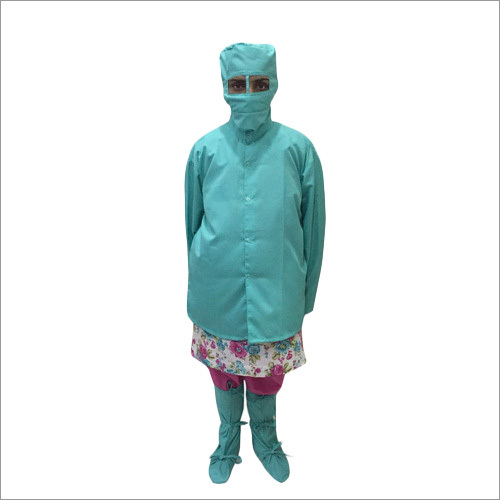 Apron Female With Shoes Cover, Female Cap & Mask