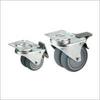 Galvanized Twin Wheel Caster