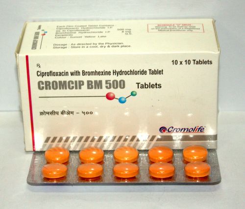 Ciprofloxacin With Bromhexine Hydrochloride Tablet
