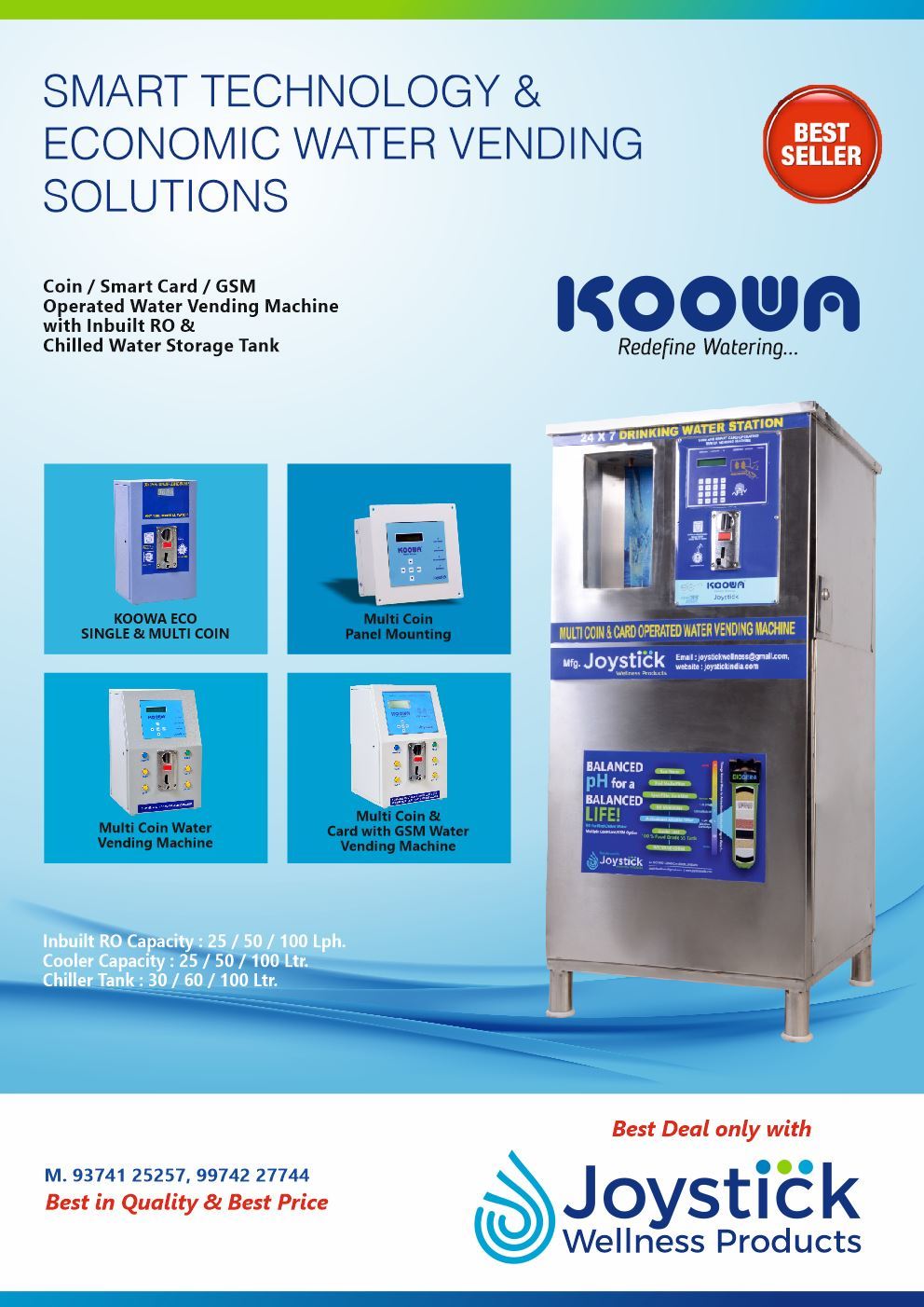 Coin And Card Operated Alkaline Water Vending Machines