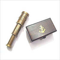 Vintage Brass Telescope Magnification: Adjustable