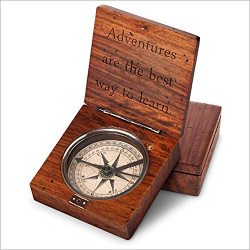 Nautical Antique Wooden Compass