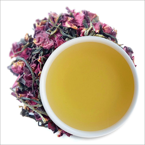 Powder Organic Rose Green Tea
