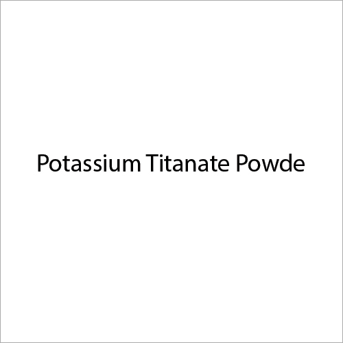 Potassium Titanate Powder Application: Industrial