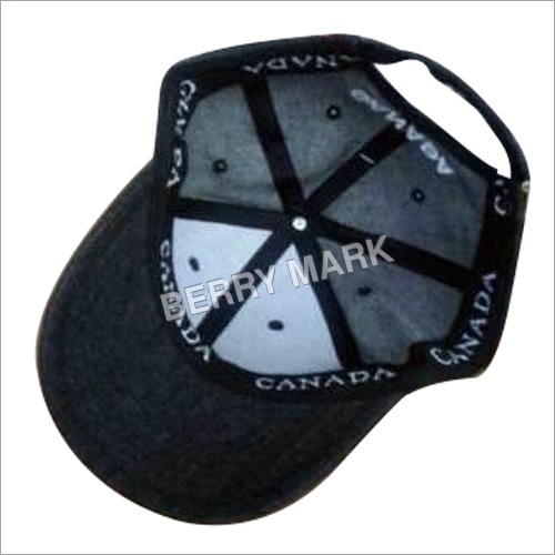 Printed Black Sports Cap