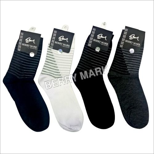 Black And White High Ankle Socks